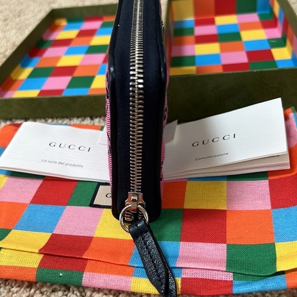 NWOT! GUCCI GG monogram multicolor marmont matelasse zip wallet. 443123.0959 - Picture 9 of 13